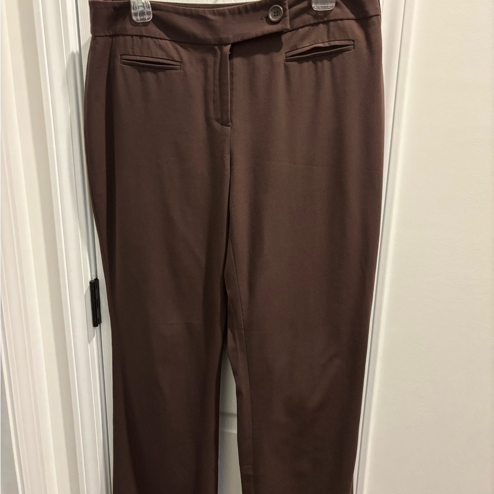 Style & Co. Brown Trousers Classic Straight-Leg
